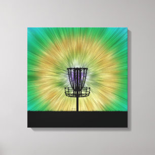 Tie Dye Disk Golf Basket Canvastryck