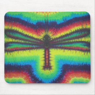 Tie Dye Dragonfly Mouse Pad Musmatta
