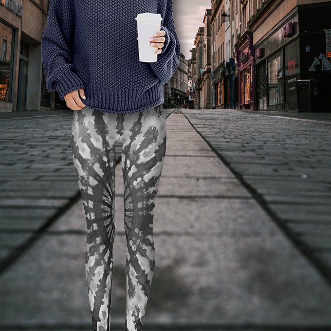 Tie Dye Effect Halloween Skeleton Leggings (Skapare uppladdad)