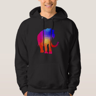 Tie Dye Elephant Tie Dyed Spara Animals Hoodie