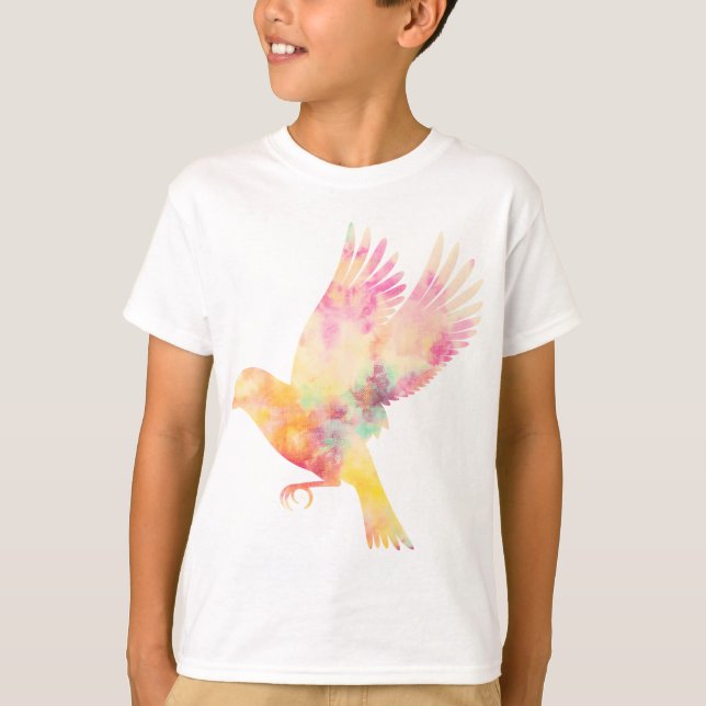 tie dye fågel t shirt (Framsida)