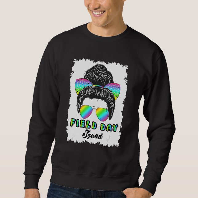 Tie Dye Fält Dag Squad i Fält D Lång Ärmad Tröja (Framsida)