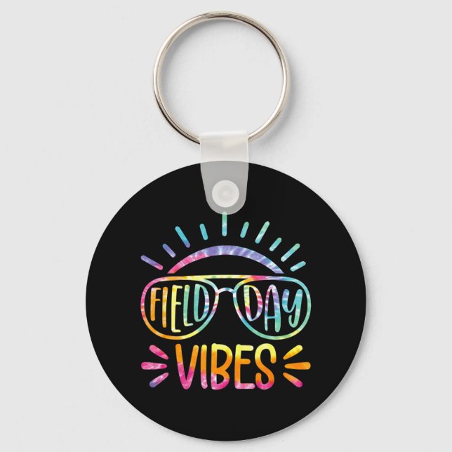 Tie Dye Fält Dag Vibes i Fält D Nyckelring (Framsida)
