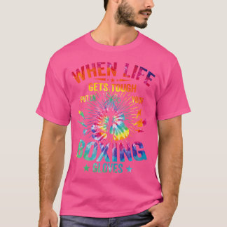 Tie Dye får Tuff på Boxing-handskar T Shirt
