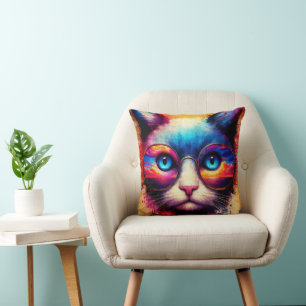 Tie Dye Färger Kattkudde Kudde