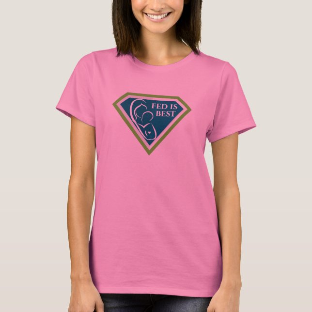 Tie Dye #FedIsBest Tee Shirt (Framsida)