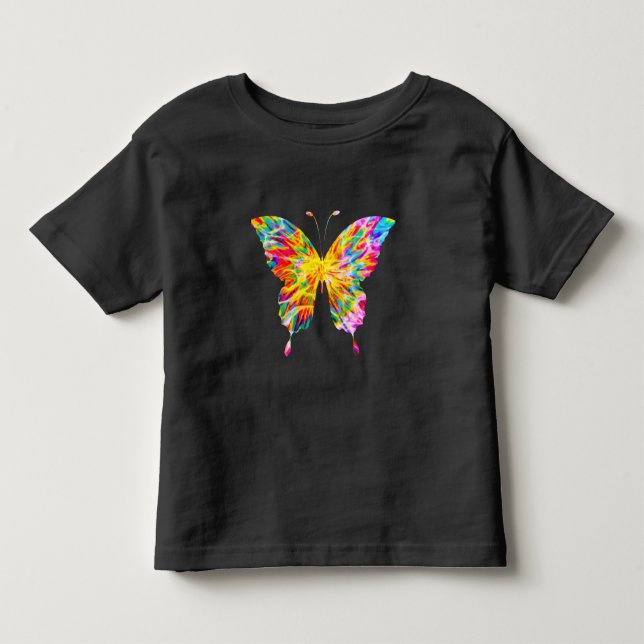 TIE DYE FJÄRIL T SHIRT (Framsida)