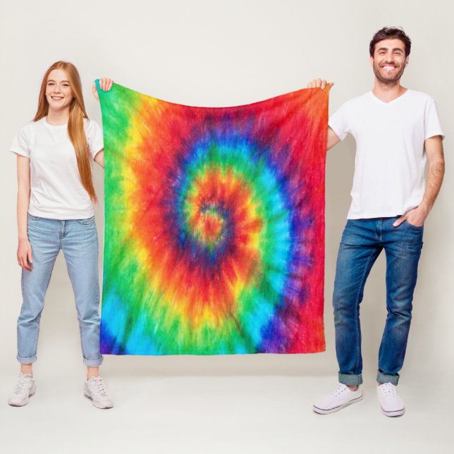 tie dye fleecefilt (På plats)