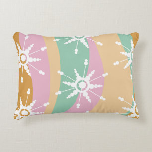 Tie Dye Flytande Retro Groovy Jul Beige Grön Prydnadskudde