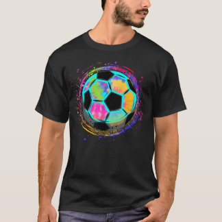 Tie Dye-fotboll för alla fotbollsentusiaster T Shirt