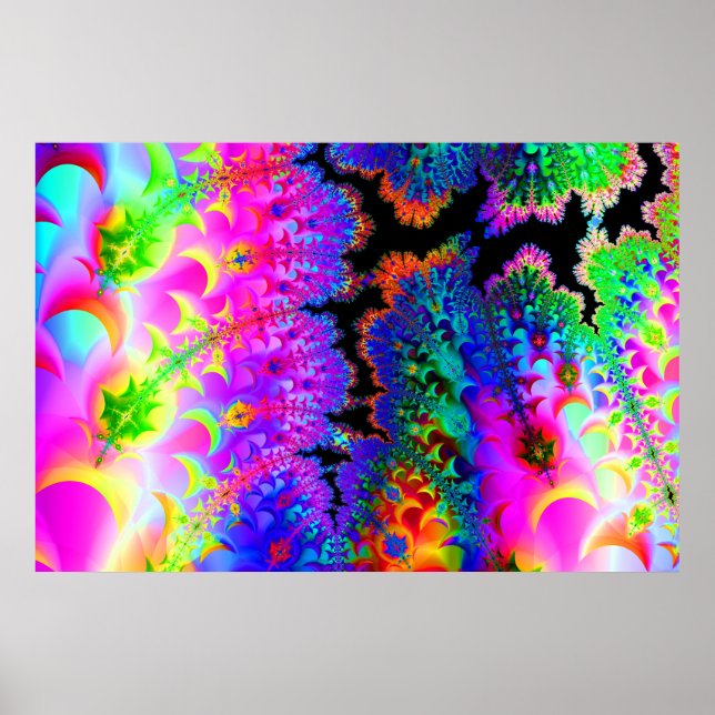 Tie Dye Fractal Poster (Framsidan)