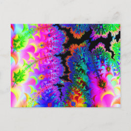 Tie Dye Fractal Postkort Vykort