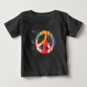 Tie- Dye Fredstecken Hippie Bohemian Festival Symb T Shirt