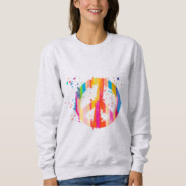 Tie- Dye Fredstecken Hippie Bohemian Festival Symb T Shirt
