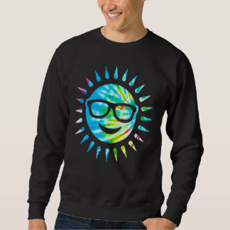 Tie Dye Fresh Summer Vibes Vintage Retro Hawaii Su Lång Ärmad Tröja