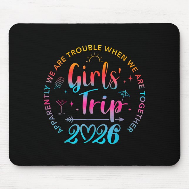 Tie Dye Girls Trip 2026 Trouble When We Are Togeth Musmatta (Framsidan)