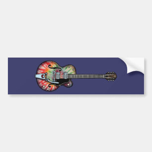 Tie Dye-gitarr Bildekal