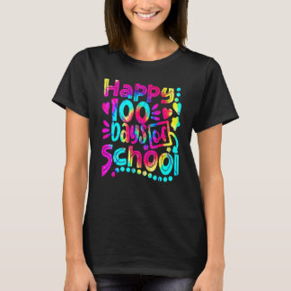 Tie Dye Glad 100:e dagen i skolan Lärare Elev T Shirt