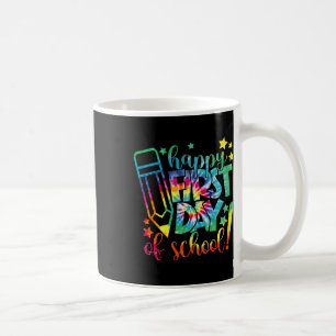 Tie Dye Glad Första Skoldagen Byck Till Skolan T Kaffemugg