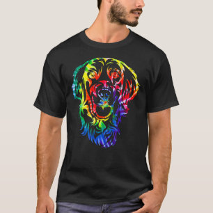 Tie Dye Golden Retriever Tie Dye Hund T Shirt