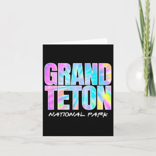 Tie Dye Grand Teton nationalpark Wyoming Kids Wom Kort