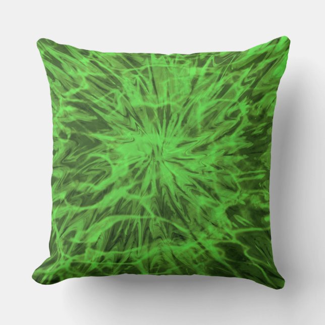 TIE DYE GRÖN KUDDE (Framsida)