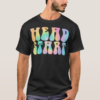 Tie Dye Head Start Back to school Tidigt Childnatu T Shirt