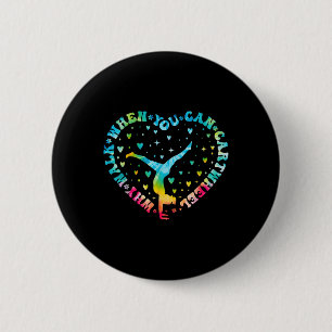 Tie-dye Heart CartWheel Gymnastics CheerLedare Gym Knapp