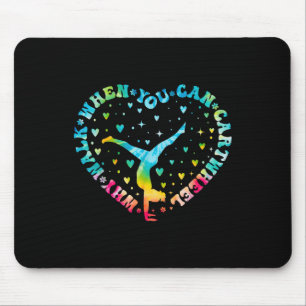 Tie-dye Heart CartWheel Gymnastics CheerLedare Gym Musmatta