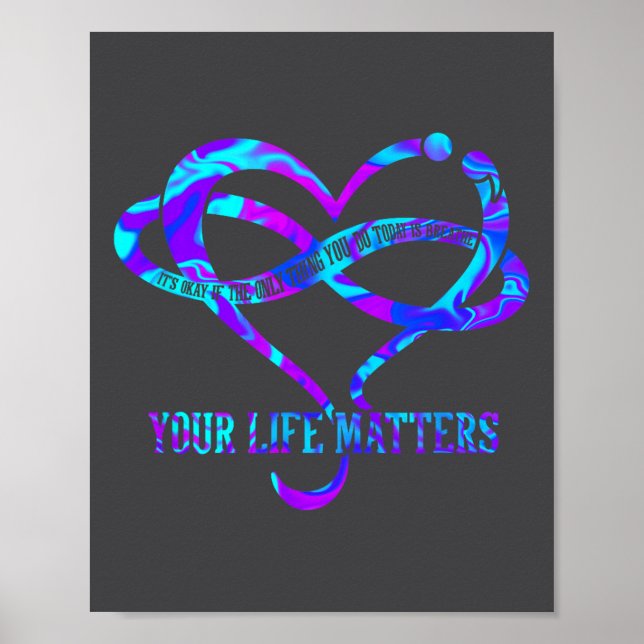 Tie Dye Heart Your Life S Suicide Prevention Aware Poster (Framsidan)