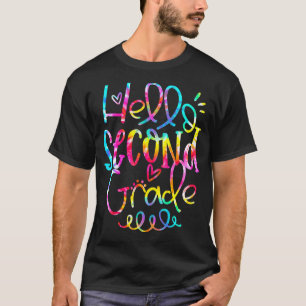 Tie Dye Hej 2:a Klass-lärardagen O T Shirt