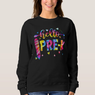 Tie Dye Hej Pre K Teacher Student Back to school T Shirt