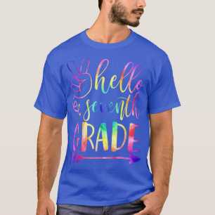 Tie Dye Hej sjunde Klass-teamet 7:e Klass tillbaka T Shirt