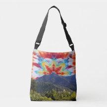 Tie Dye Himmel Mt Tamalpais Crossbody Väska