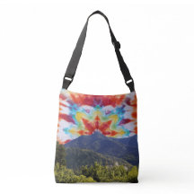 Tie Dye Himmel Mt Tamalpais Crossbody Väska