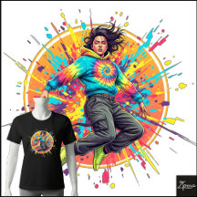 Tie-Dye Hoodie Tröja Splatter Graffiti Konst