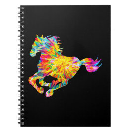TIE DYE HORSE ANTECKNINGSBOK