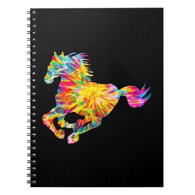 TIE DYE HORSE ANTECKNINGSBOK (Framsidan)