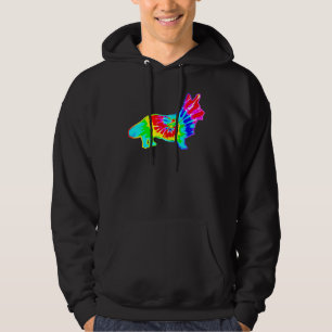 Tie Dye Hund Hippie Cardigan Welsh Corgi Hund Hoodie