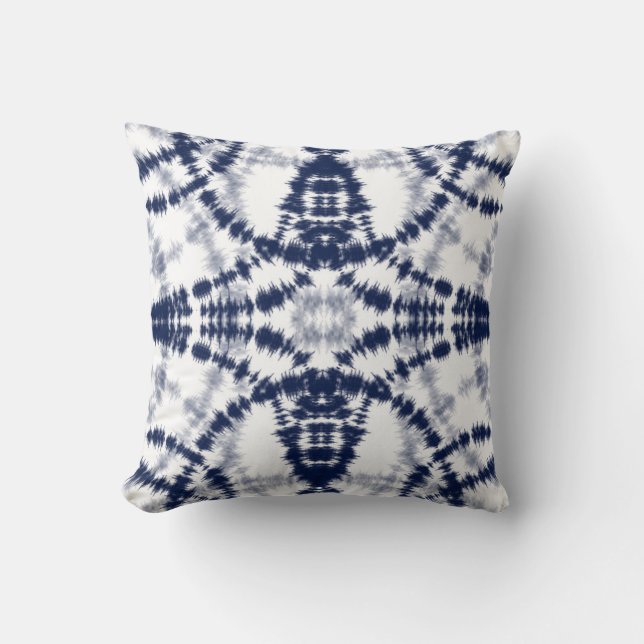 Tie Dye Indigo Kudde (Framsida)