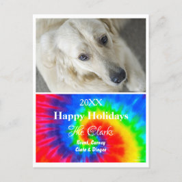 Tie Dye jul - vykort - HAMbWG