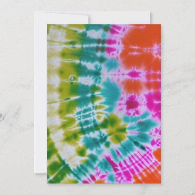 Tie Dye Julkort (Framsida)