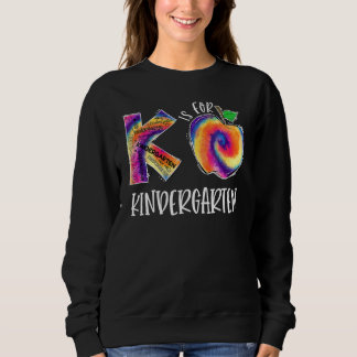 Tie Dye K är för Kindergarten Student Lärare tillb T Shirt