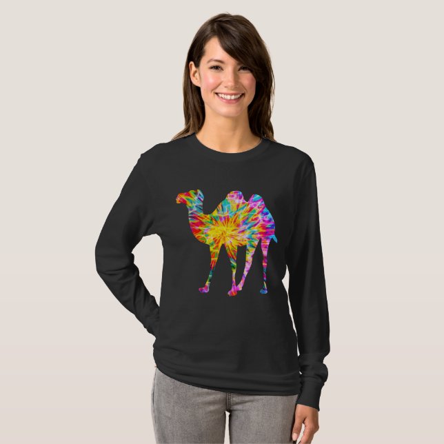 TIE DYE KAMEL T SHIRT (Hel framsida)