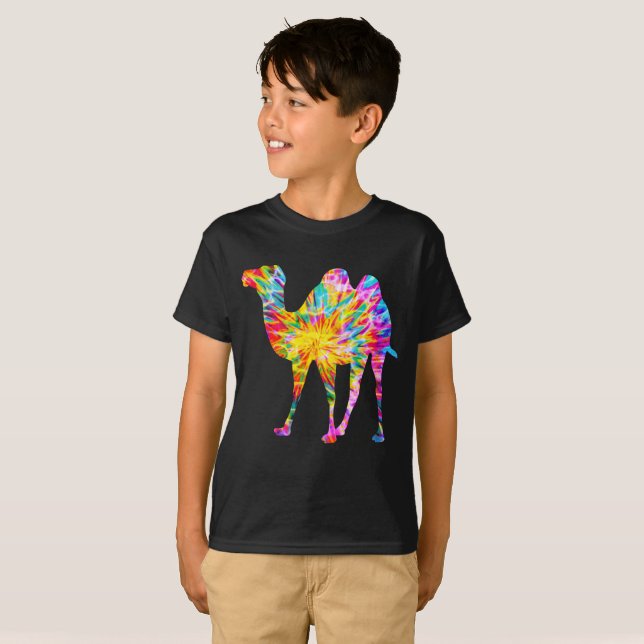 TIE DYE KAMEL T SHIRT (Hel framsida)