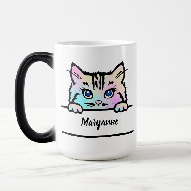 Tie Dye Kattunge Mugg (Vänster)