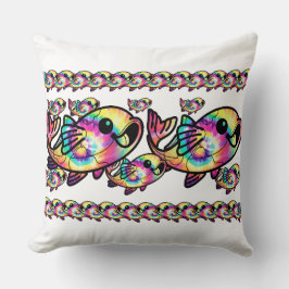 Tie Dye Koi Fisk Kudde