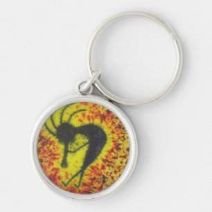 Tie Dye Kokopelli Nyckelring