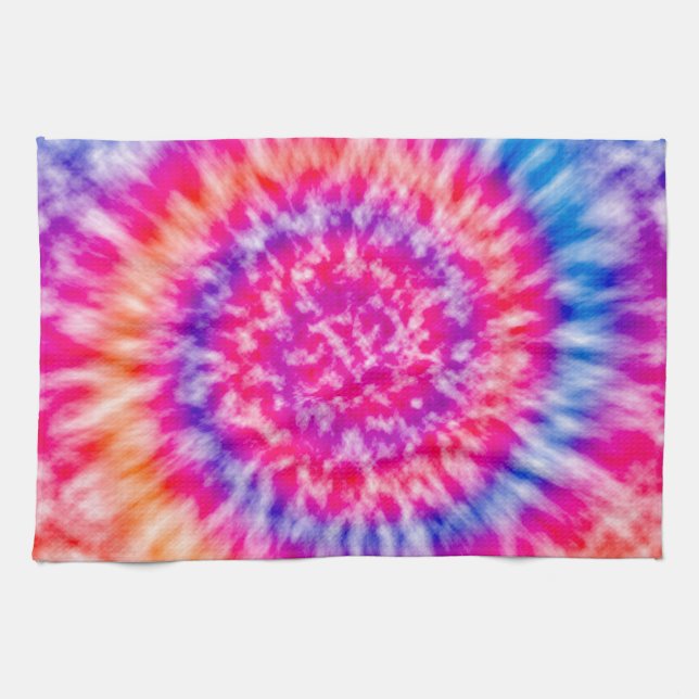 Tie Dye Kökshandduk (Horisontell)