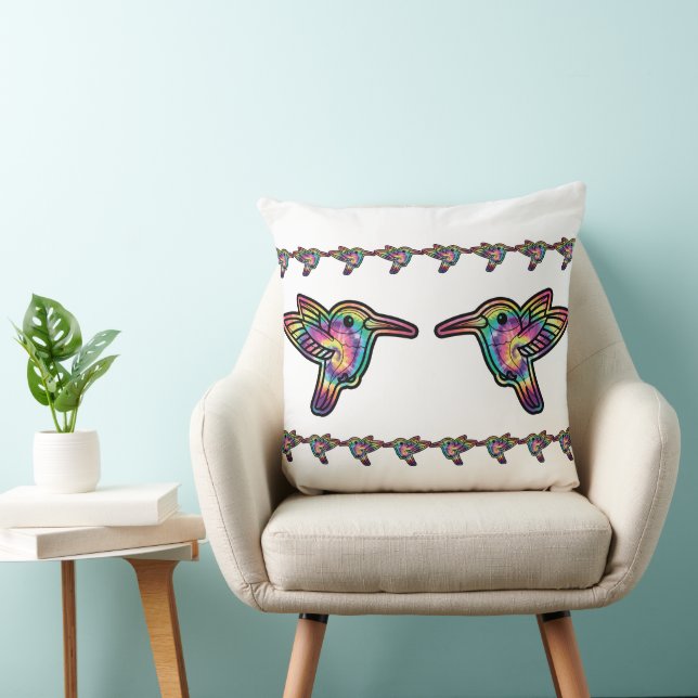 Tie Dye Kolibri Kudde (Stol)